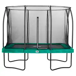 Netto Marken-Discount Salta Trampoline - Comfort Edition - rechteckig - 214 x 305cm - 7x10ft - Schutzrand grün Angebot