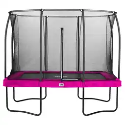 Netto Marken-Discount Salta Trampoline - Comfort Edition - rechteckig - 214 x 305cm - 7x10ft - Schutzrand pink Angebot