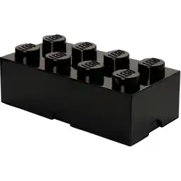Netto Marken-Discount Room Copenhagen Aufbewahrungsbox LEGO Storage Brick 8 schwarz Angebot