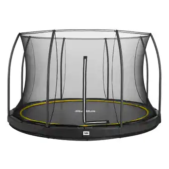 Netto Marken-Discount Salta Trampoline - Comfort Edition Ground - rund - Ø366cm - Schutzrand Schwarz Angebot