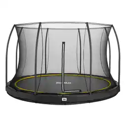 Netto Marken-Discount Salta Trampoline - Comfort Edition Ground - rund - Ø396cm - Schutzrand Schwarz Angebot