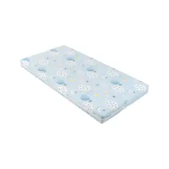 Netto Marken-Discount Kikkaboo Kinderbett Matratze Fantasia Plus 140 x 70 x 8 cm, Bezug abnehmbar blau Angebot