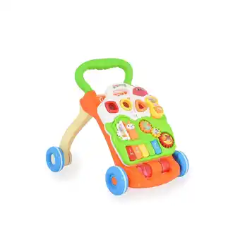 Netto Marken-Discount Moni Lauflernwagen Piano 999c abnehmbar Spielcenter Melodien, Lichter, Geräusche grün Angebot