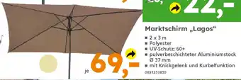 Globus Baumarkt Marktschirm ,,Lagos“ Angebot
