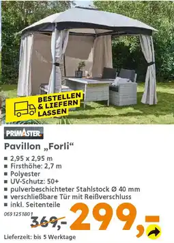 Globus Baumarkt PRIMASTER Pavillon ,,Forli❝ Angebot