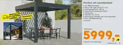 Globus Baumarkt Pavillon mit Lamellendach Angebot