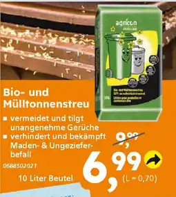 Globus Baumarkt agrícon Bio- und Mülltonnenstreu Angebot