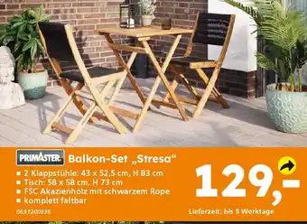 Globus Baumarkt PRIMASTER Balkon-Set „Stresa“ Angebot