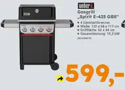 Globus Baumarkt weber Gasgrill „Spirit E-425 GBS" Angebot