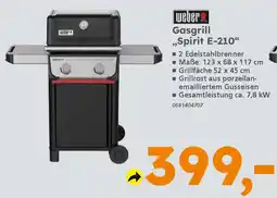 Globus Baumarkt weber Gasgrill „Spirit E-210" Angebot