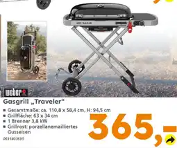 Globus Baumarkt weber Gasgrill ,,Traveler" Angebot