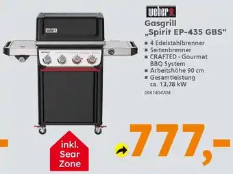Globus Baumarkt weber Gasgrill „Spirit EP-435 GBS" Angebot