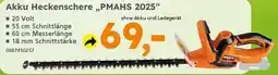 Globus Baumarkt PRIMASTER Akku Heckenschere „PMAHS 2025" Angebot