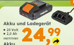 Globus Baumarkt PRIMASTER Akku und Ladegerät Angebot