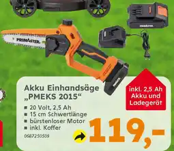 Globus Baumarkt PRIMASTER Akku Einhandsäge ,,PMEKS 2015" Angebot