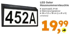 Globus Baumarkt LED Solar Hausnummernleuchte Angebot