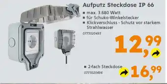 Globus Baumarkt Aufputz Steckdose IP 66 Angebot