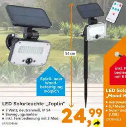 Globus Baumarkt LED Solarleuchte ,,Joplin" Angebot