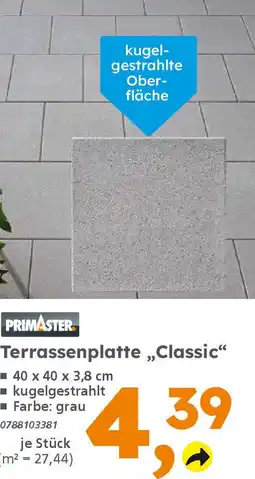 Globus Baumarkt PRIMASTER Terrassenplatte „,Classic" Angebot