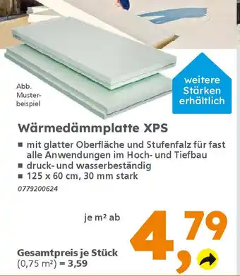Globus Baumarkt Wärmedämmplatte XPS Angebot