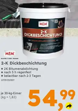 Globus Baumarkt MEM 2-K Dickbeschichtung Angebot