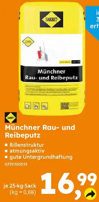 Globus Baumarkt SAKRET Münchner Rau- und Reibeputz Angebot
