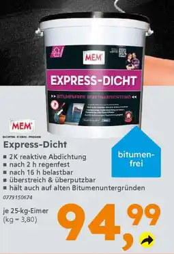 Globus Baumarkt MEM Express-Dicht Angebot