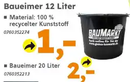 Globus Baumarkt Baueimer 12 Liter Angebot