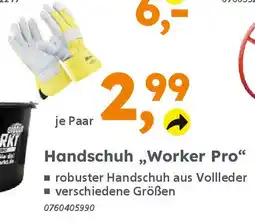 Globus Baumarkt Handschuh,,Worker Pro" Angebot