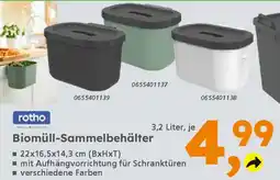 Globus Baumarkt rotho Biomüll-Sammelbehälter Angebot