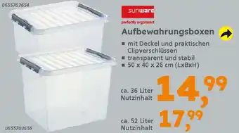 Globus Baumarkt sunware Aufbewahrungsboxen Angebot