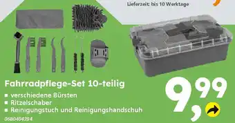 Globus Baumarkt Fahrradpflege-Set 10-teilig Angebot