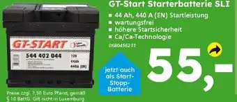 Globus Baumarkt GT-Start Starterbatterie SLI Angebot