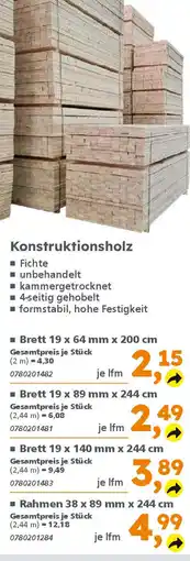 Globus Baumarkt Konstruktionsholz Angebot