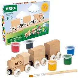 Netto Marken-Discount BRIO Spielfahrzeug World Holzzug zum Anmalen Angebot