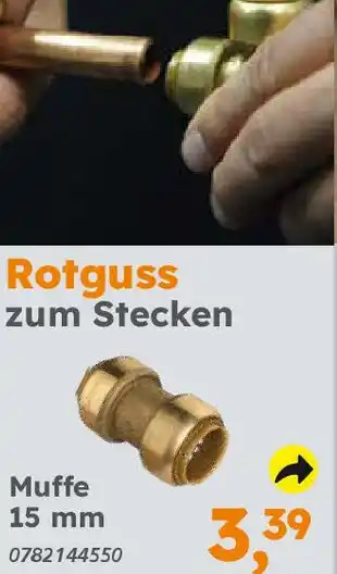 Globus Baumarkt Rotguss zum Stecken Muffe Angebot