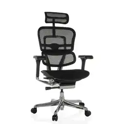 Netto Marken-Discount hjh OFFICE Luxus Chefsessel ERGOHUMAN GEN2 Stoff/Netzstoff mit Armlehnen (höhenverstellbar) Angebot
