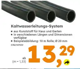 Globus Baumarkt Kaltwasserleitungs-System Angebot