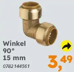 Globus Baumarkt Rotguss zum Stecken Winkel 90 15 mm Angebot
