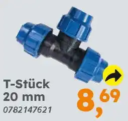 Globus Baumarkt PE zum Schrauben T-Stück 20 mm Angebot