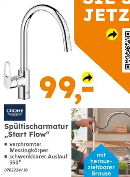 Globus Baumarkt GROHE Spültischarmatur „Start Flow" Angebot
