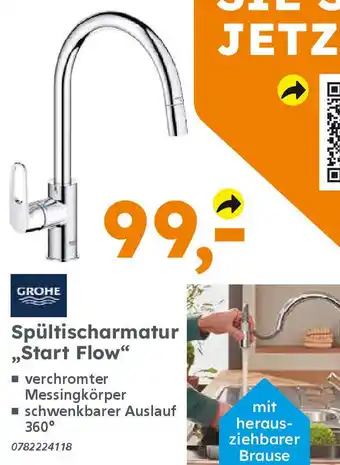 Globus Baumarkt GROHE Spültischarmatur „Start Flow" Angebot