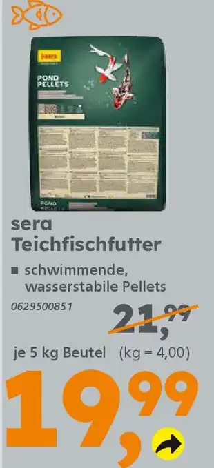 Globus Baumarkt sera Teichfischfutter Angebot