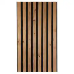 toom Baumarkt Kosche Outdoor-Akustikpaneel 'HydroLine' Thermo-Fichte gehackte Oberfläche 2400 x 561 x 19 mm Angebot