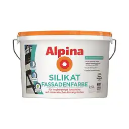 toom Baumarkt Alpina Silikat-Fassadenfarbe weiß matt 2,5 l Angebot