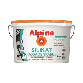 toom Baumarkt Alpina Silikat-Fassadenfarbe weiß matt 2,5 l Angebot