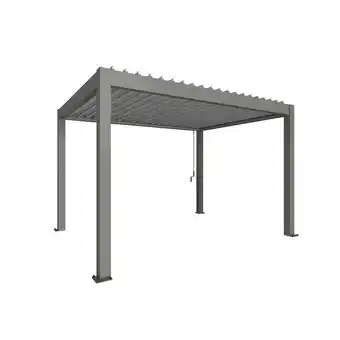 toom Baumarkt Biohort Pergola Gr. 4 x 3 quarzgrau 404,5 x 312 cm Angebot