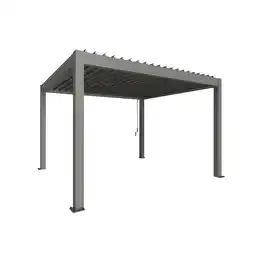 toom Baumarkt Biohort Pergola Gr. 4 x 3,5 quarzgrau-metallic 404,5 x 367,5 cm Angebot