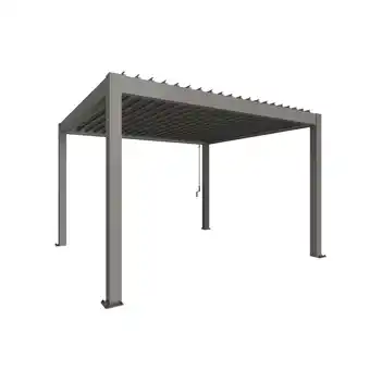 toom Baumarkt Biohort Pergola Gr. 4 x 3,5 quarzgrau-metallic 404,5 x 367,5 cm Angebot