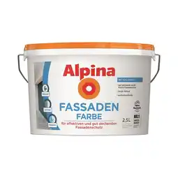 toom Baumarkt Alpina Fassadenfarbe weiß matt 2,5 l Angebot